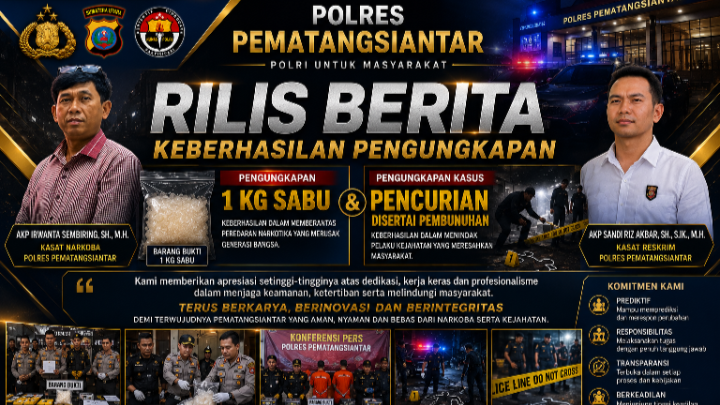 KPKM RI Apresiasi Polres Pematangsiantar atas Keberhasilan Ungkap Kasus Narkotika dan Pembunuhan