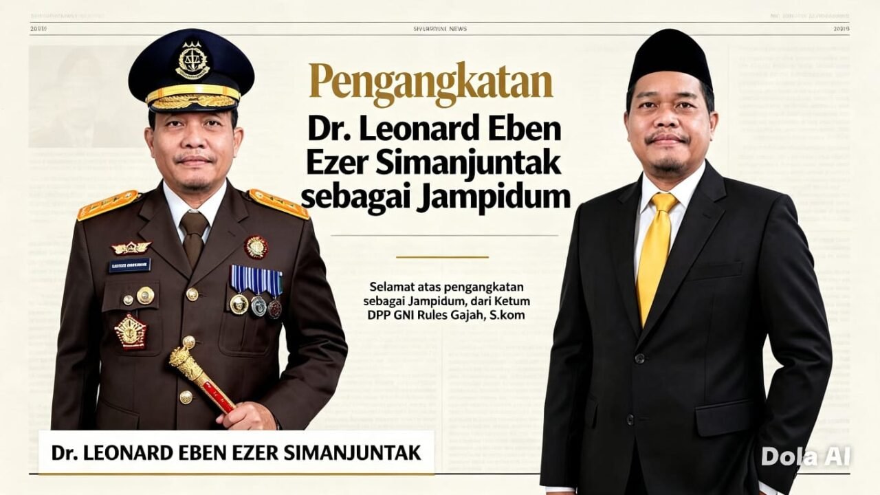 Ketum DPP GNI Sambut Pengangkatan Dr. Leonard Eben Ezer Simanjuntak sebagai Jampidum: Kebanggaan Putra Batak Disertai Harapan Menjaga Integritas dan Amanah